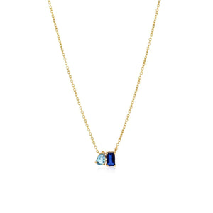 Petite Two Gemstone Necklace