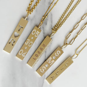 Cutout Personalized Plate Charm