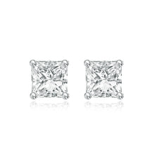 Load image into Gallery viewer, Princess Cut Diamond Studs
