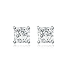 Princess Cut Diamond Studs