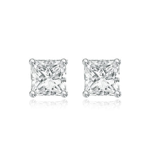 Princess Cut Diamond Studs