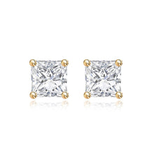 Load image into Gallery viewer, Princess Cut Diamond Studs
