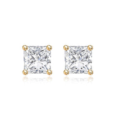 Princess Cut Diamond Studs