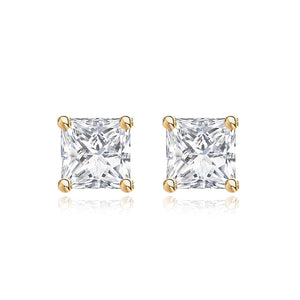 Princess Cut Diamond Studs