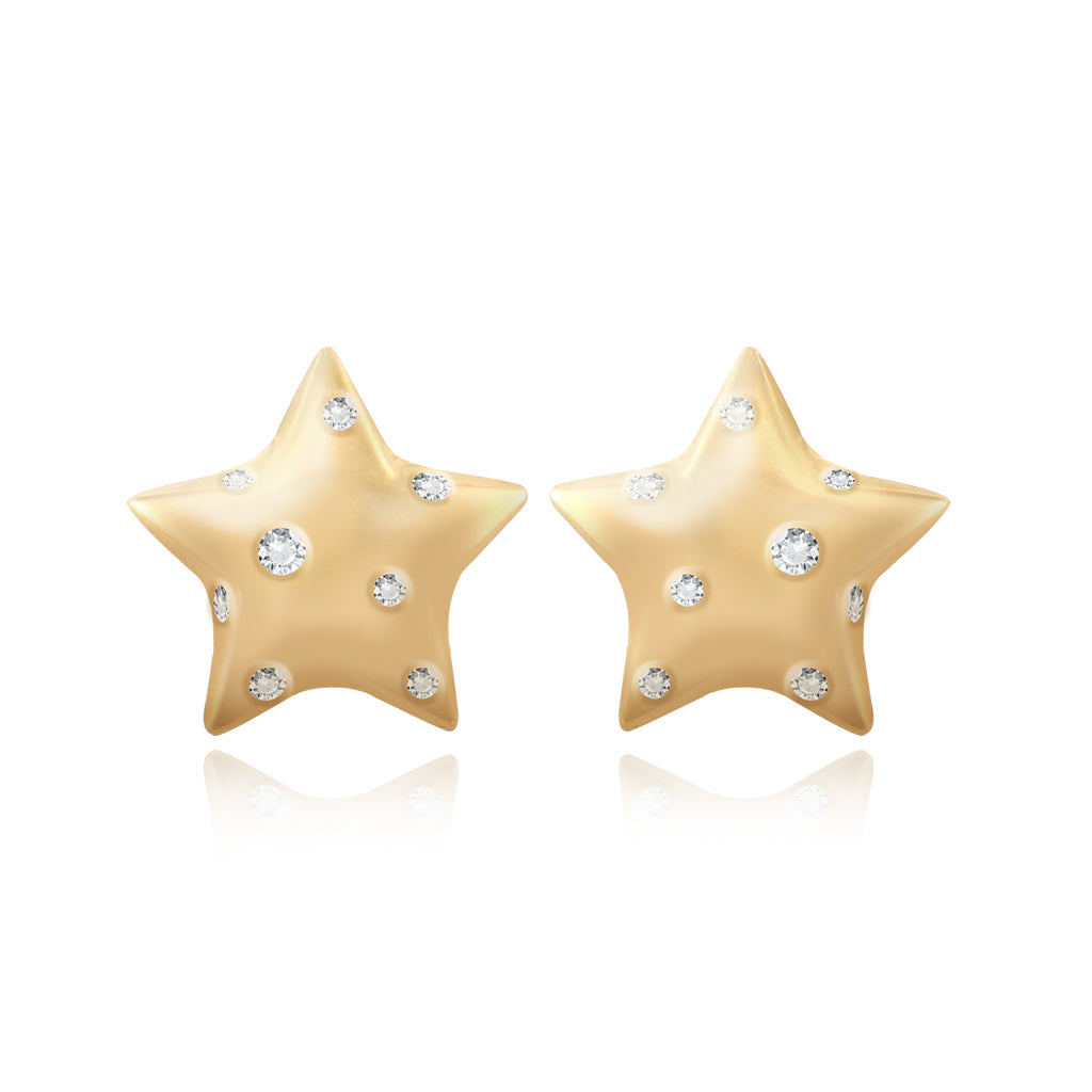Scattered Small Gold Star Studs