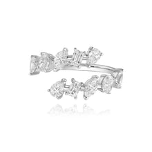 Load image into Gallery viewer, Multi Shape Diamond Swirl Ring
