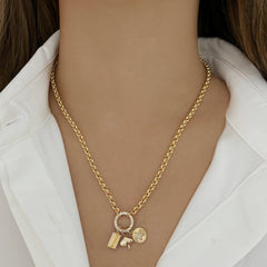 Mini Personalized Side Pave Charm