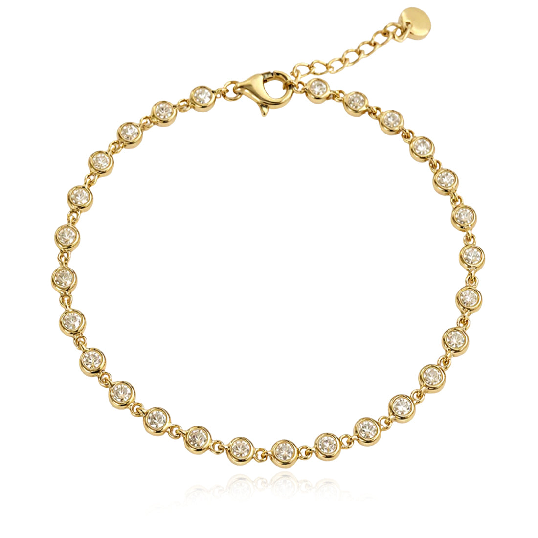 Round Bezel Diamonds Bracelet