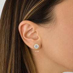 Round Bezel Lab Diamond Studs