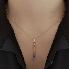 Round Rainbow Bar Charm