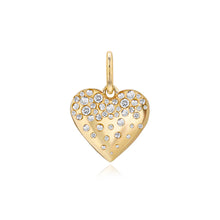 Load image into Gallery viewer, Large Dripping Scattered Heart Charm
