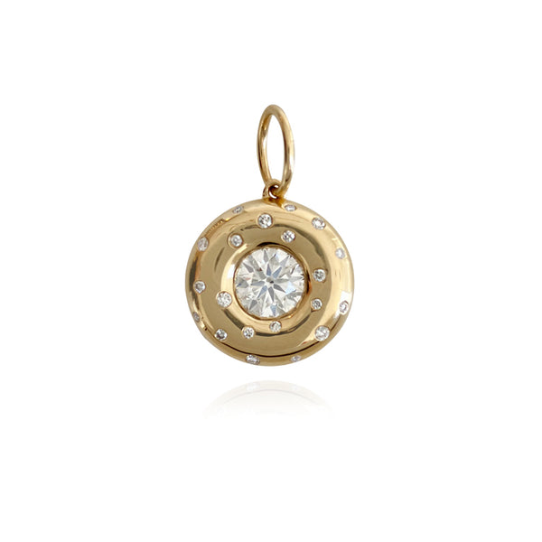 Dome Cloud Scattered Diamond Charm