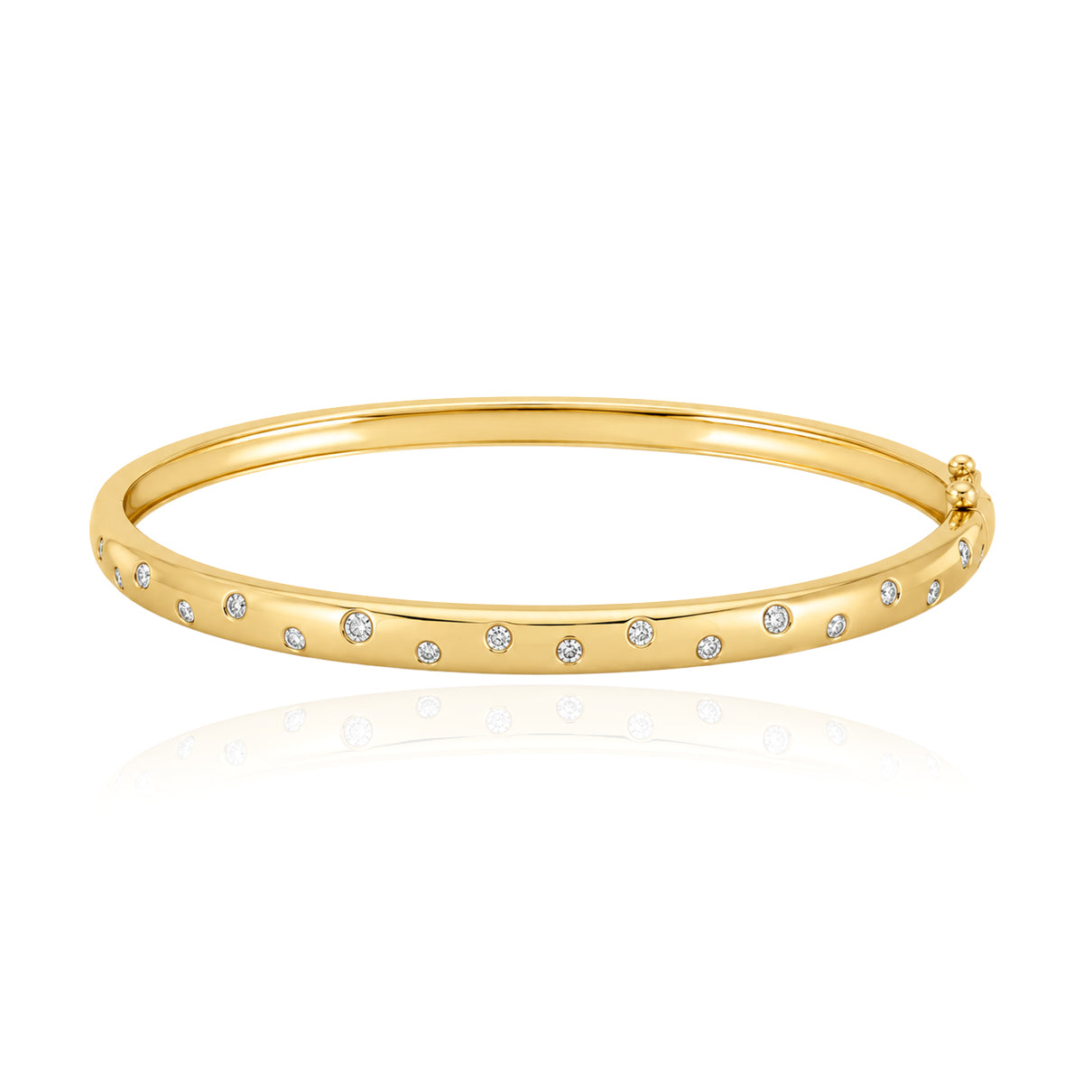 Scattered Diamonds Dome Bangle