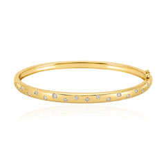Scattered Diamonds Dome Bangle