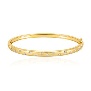 Scattered Diamonds Dome Bangle