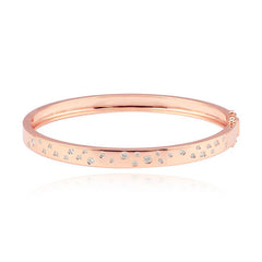 Scattered Diamonds Gold Bangle