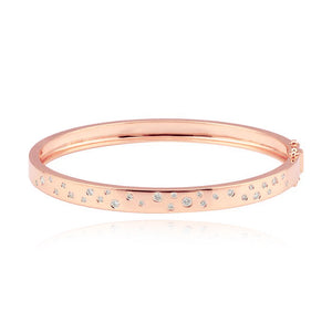 Scattered Diamonds Gold Bangle