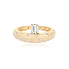 Scattered Dome Diamond Ring