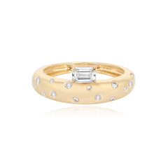 Scattered Dome Diamond Ring
