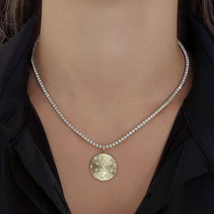 Scattered Fluted Round Charm