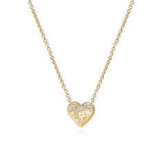 Dripping Scattered Heart Necklace