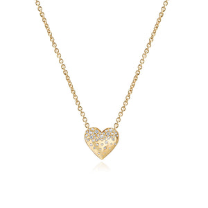 Dripping Scattered Heart Necklace