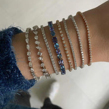 Load image into Gallery viewer, Three Prong Tennis Bracelet
