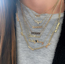 Load image into Gallery viewer, Enamel Name Necklace
