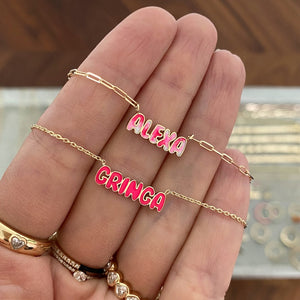 Tie Dye Name Necklace