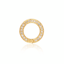 Load image into Gallery viewer, Small Circle Diamond Openable Clasp

