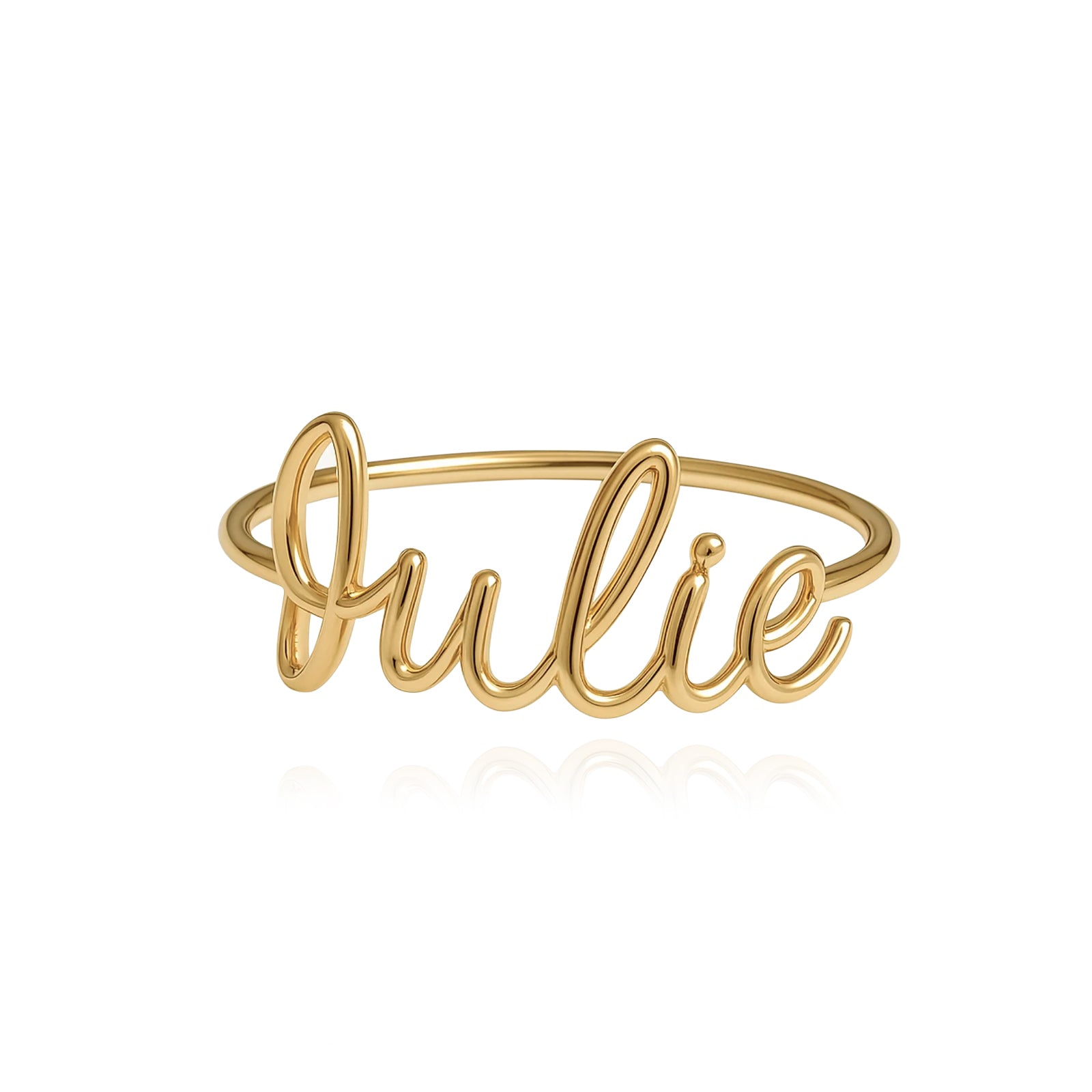 Name Wire Gold Ring