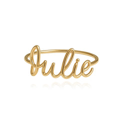 Name Wire Gold Ring