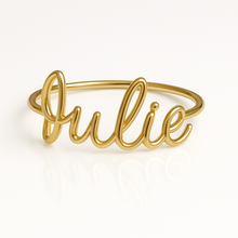 Load image into Gallery viewer, Name Wire Gold Ring
