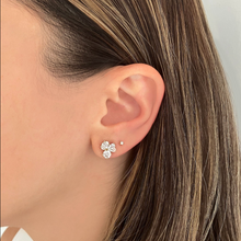 Load image into Gallery viewer, Three Lab Diamond Studs
