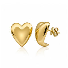 Golden Heart Earrings