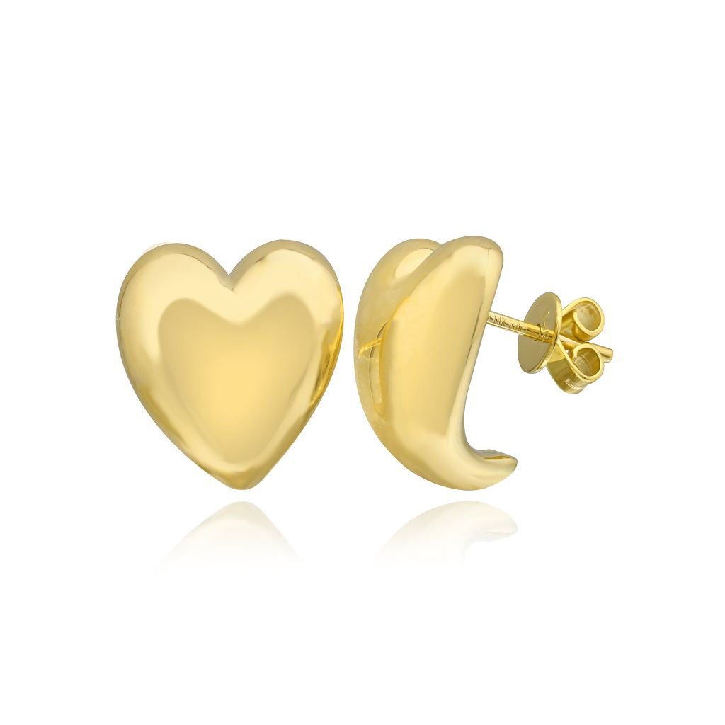 Golden Heart Earrings