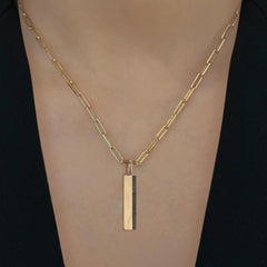 Side Pave Bar Charm