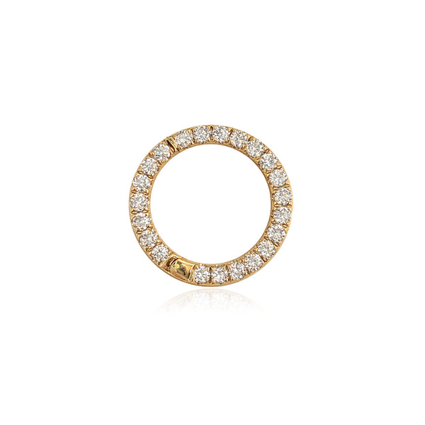 Small Circle Diamond Openable Clasp