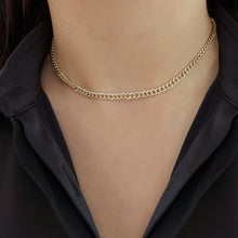 Load image into Gallery viewer, Small Diamond Cuban Link Necklace
