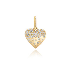 Small Dripping Scattered Heart Charm