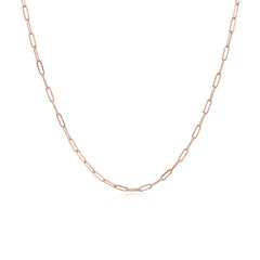 Small Paperclip Necklace Chain