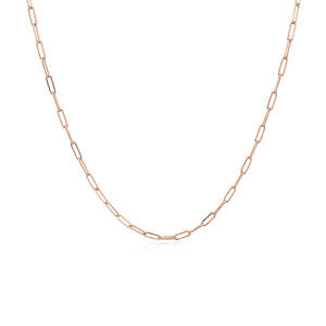 Small Paperclip Necklace Chain