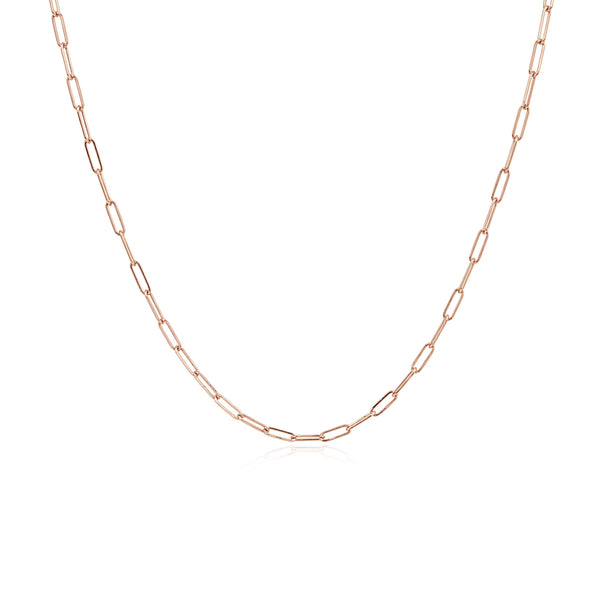 Small Paperclip Necklace Chain
