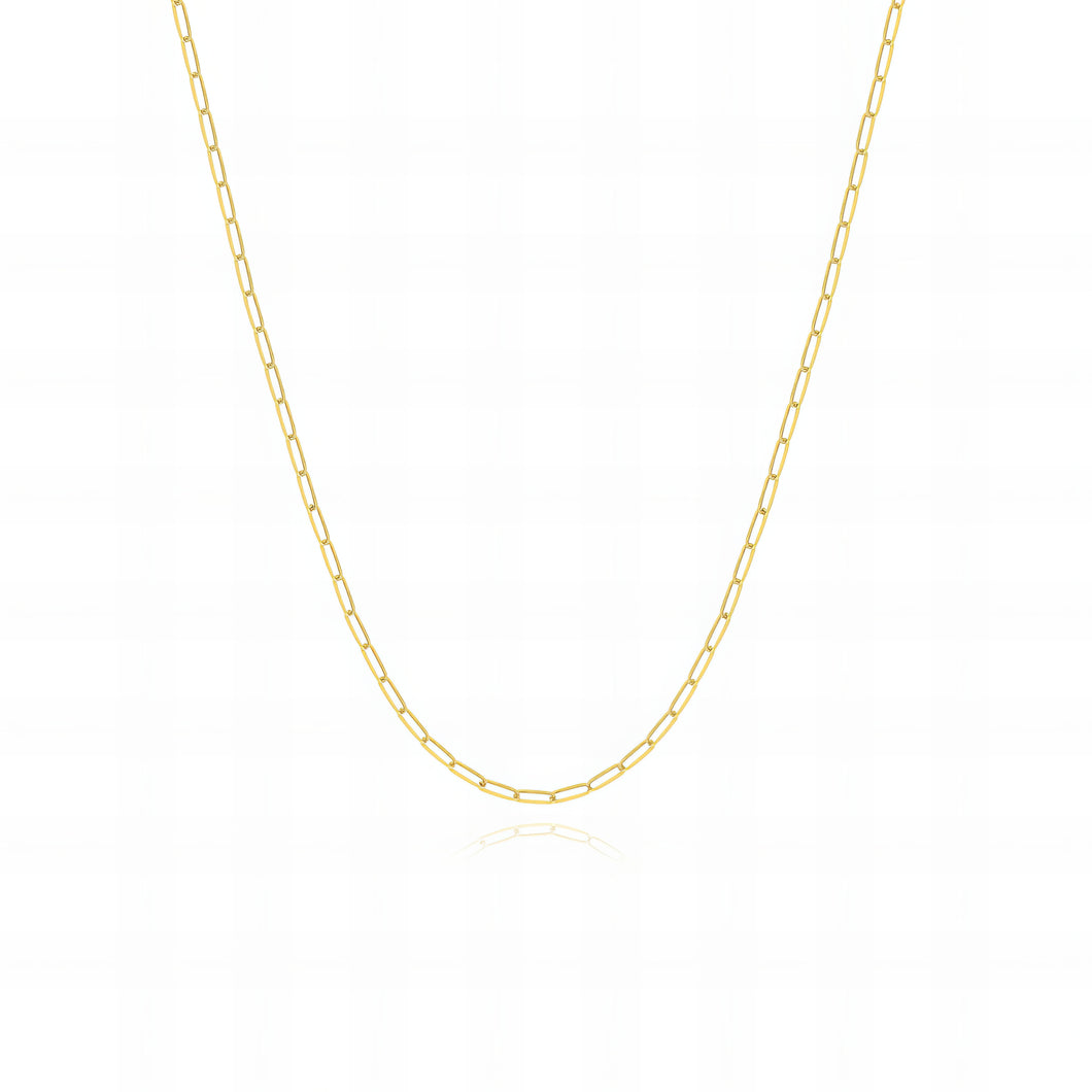 Small Paperclip Necklace Chain