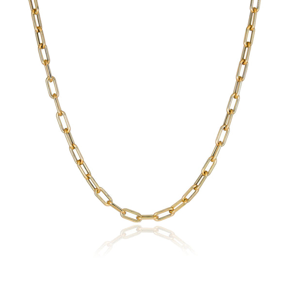 Small Rounded Paperclip Necklace