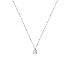 Small Solitaire Diamond Necklace