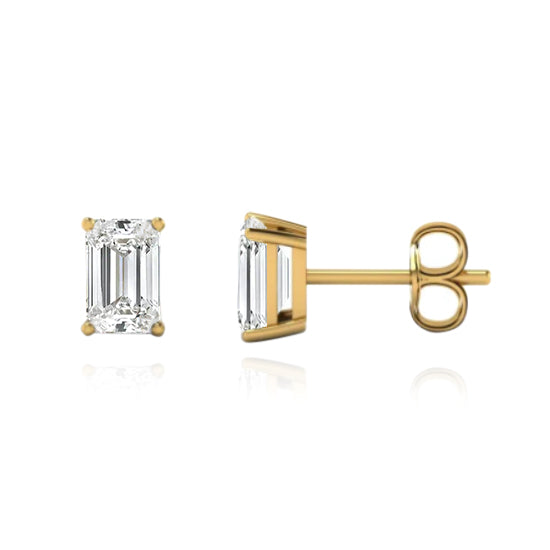Small Solitaire Diamond Stud – Alev Jewelry