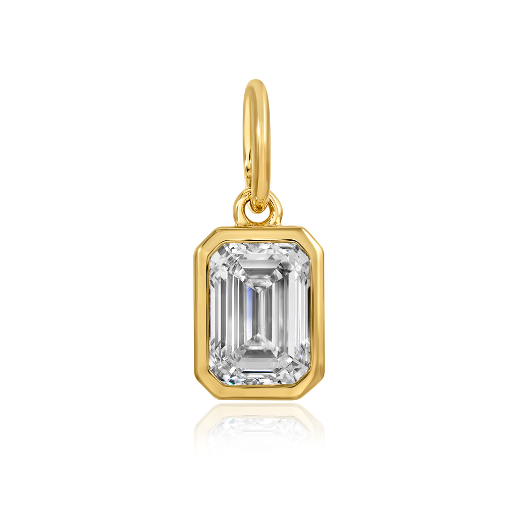 Solitaire Lab Diamond Bezel Charm