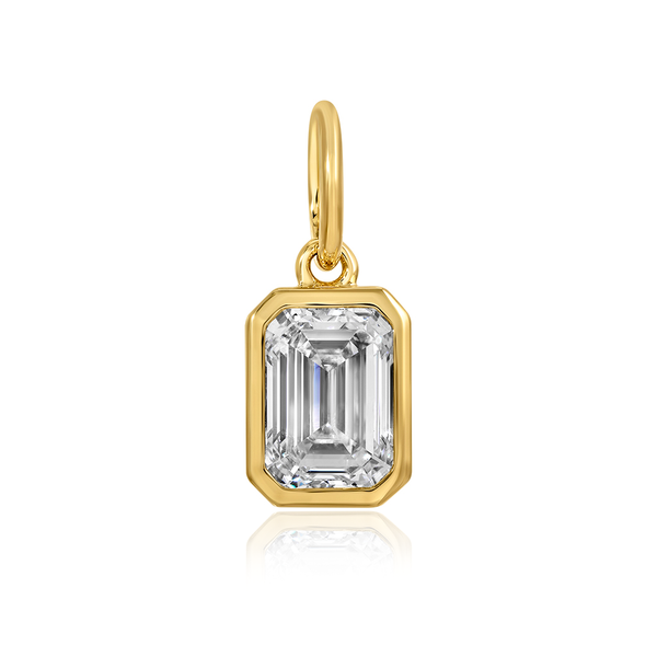 Solitaire Lab Diamond Bezel Charm