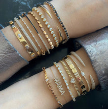 Load image into Gallery viewer, Solitaire Oval Diamond Golden Bracelet
